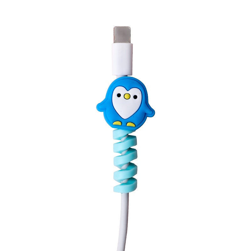 Cartoon Spiral USB Cable Protector and Organizer Bobbin