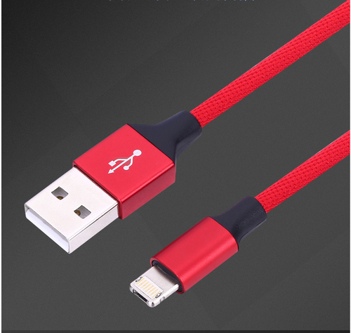 90-Degree USB Charging Cable for Apple & Android