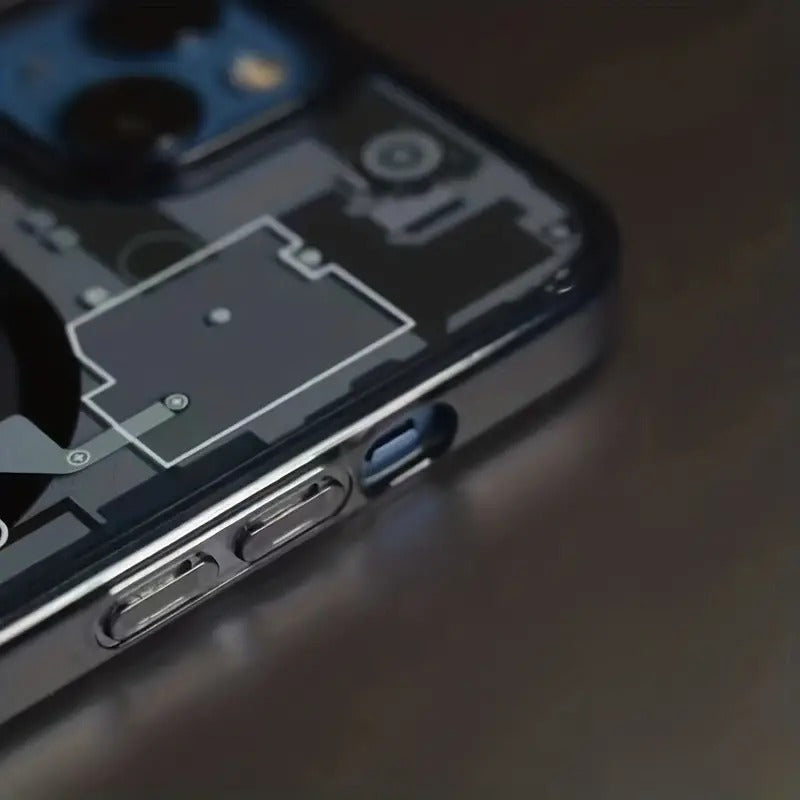 Transparent Acrylic Magnetic Phone Case for iPhone 14 Pro
