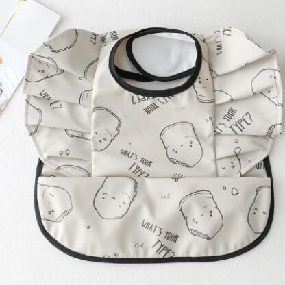 Baby Meal Pocket Waterproof Bib with Angel Wing Design