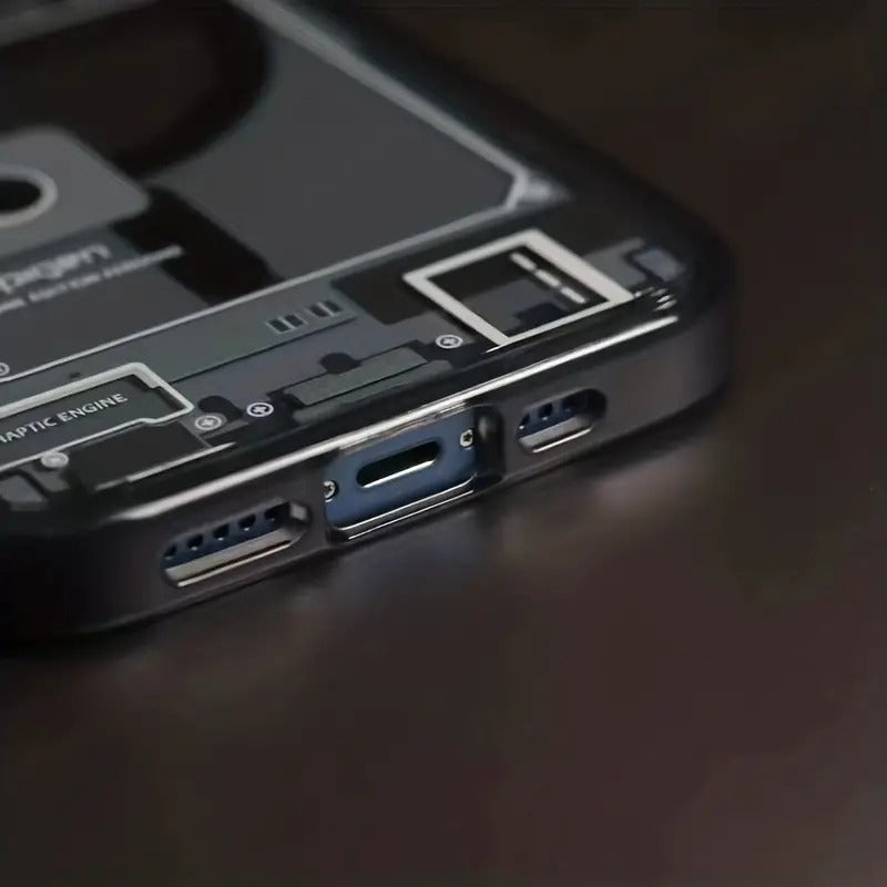 Transparent Acrylic Magnetic Phone Case for iPhone 14 Pro