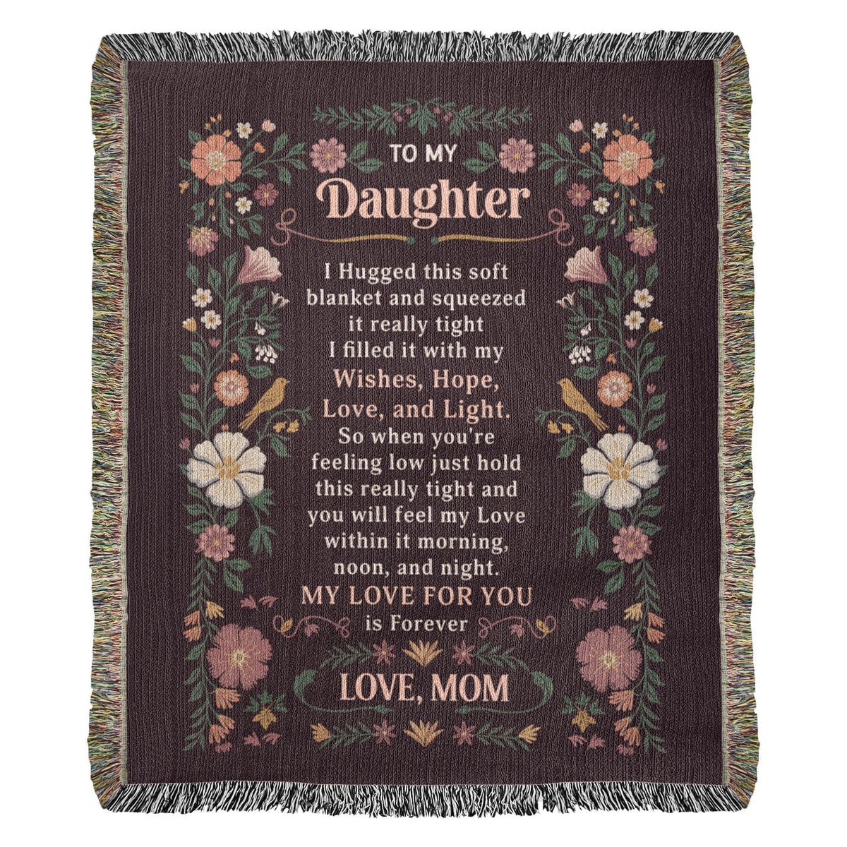 To My Daughter - Heirloom Blanket