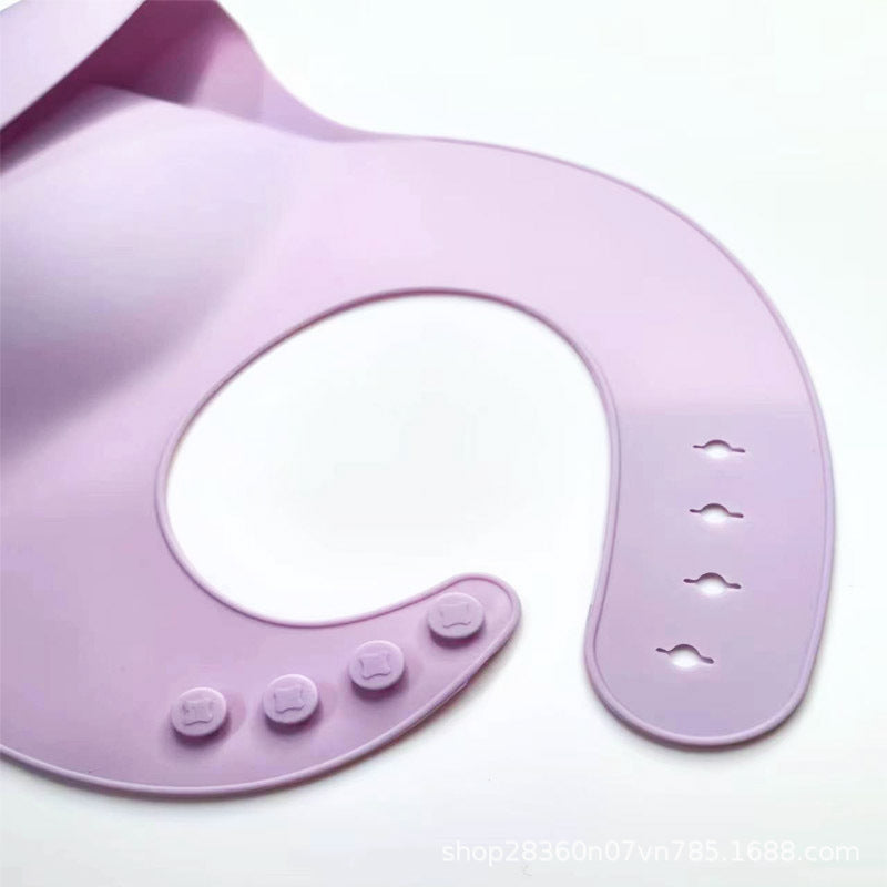 Baby Food-Grade Silicone Bib with Waterproof Design