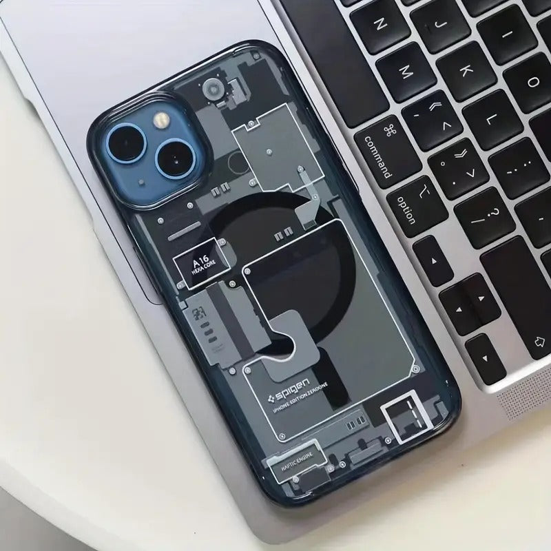 Transparent Acrylic Magnetic Phone Case for iPhone 14 Pro