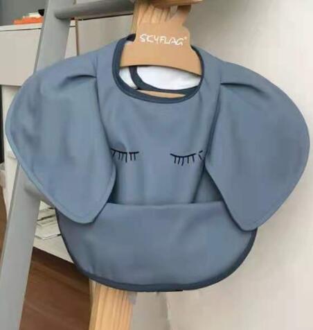Baby Meal Pocket Waterproof Bib with Angel Wing Design