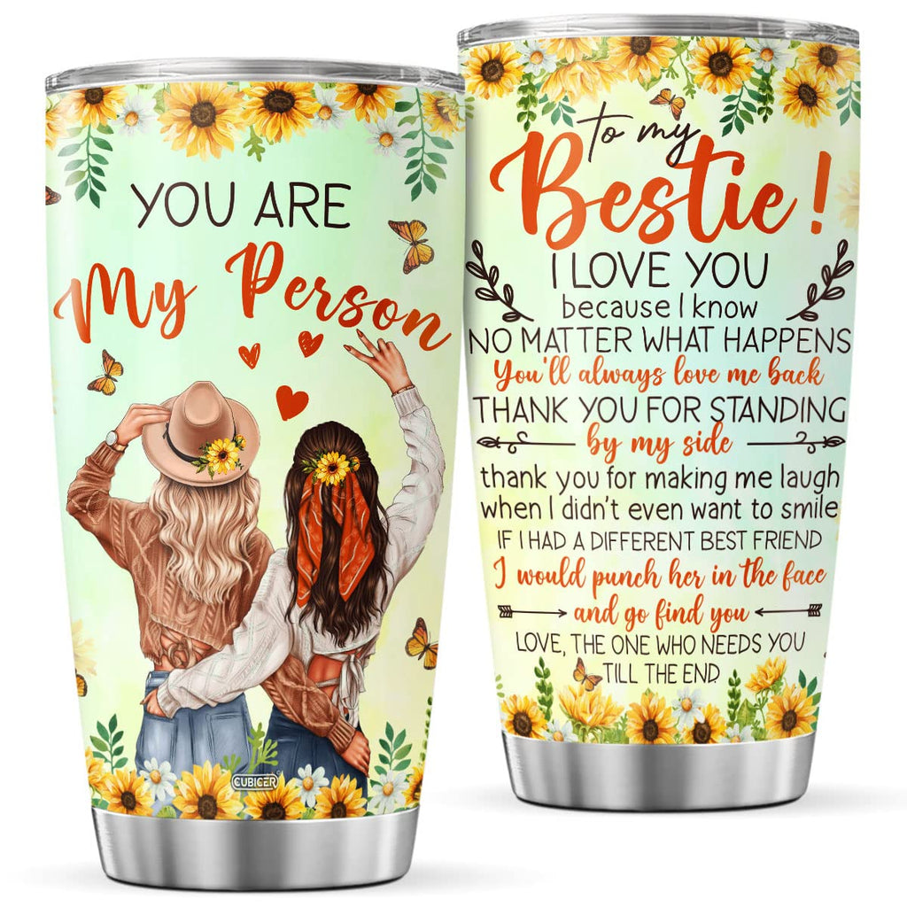 CUBICER Big Sister Coffee Tumbler Gifts From Sisters Tumblers 20 Oz Mugs Double Walled Cups Unique Stainless Steel Mug Travel Cup For Women Bestie Friends On Birthday Christmas Day